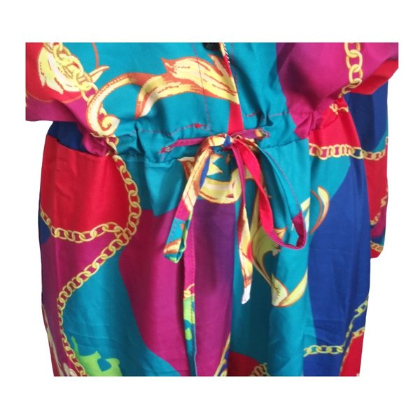 Colorful Wide-Leg Pants Jumpsuit***NEVER WORN*** - Picture 4 of 12